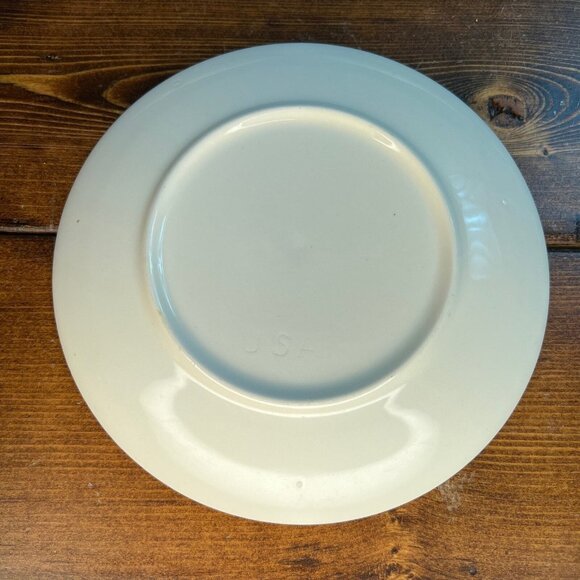 Taylor Smith & Ironstone MCM Honey Gold Tea Saucer Bread Plate 6.5” Set of 3 USA - Picture 5 of 8